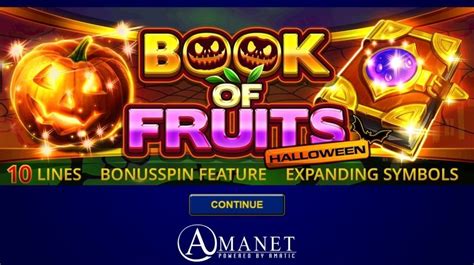 Book Of Fruits Halloween Slot - Play Online