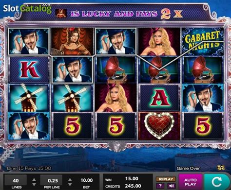 Cabaret Nights Slot Gratis