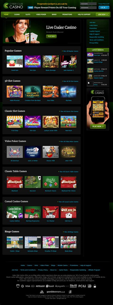 Cyber Club Casino Download