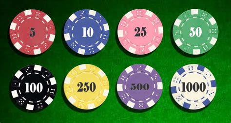 Ficha De Poker Valores De Cor