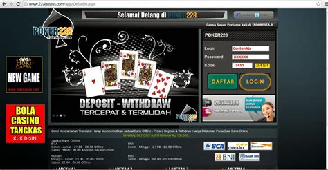 Poker228 Penipuan