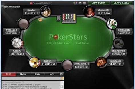 Tcoop Agenda Pokerstars