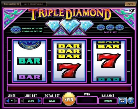Triplo Diamantes Slots Gratis